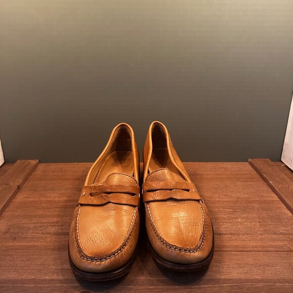 Frye Womens Douglas Penny Leather Loafers Shoes Brown 8008906 Size 7B - Picture 2 of 12